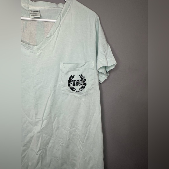 PINK Victoria's Secret Mint V-Neck Tee - Picture 7 of 12